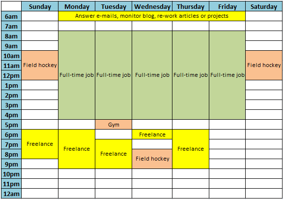 horario de freelancer